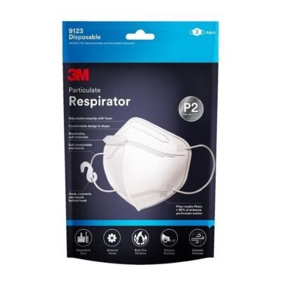 3M Particulate Respirator P2 9123 Disposable Face Mask X 3